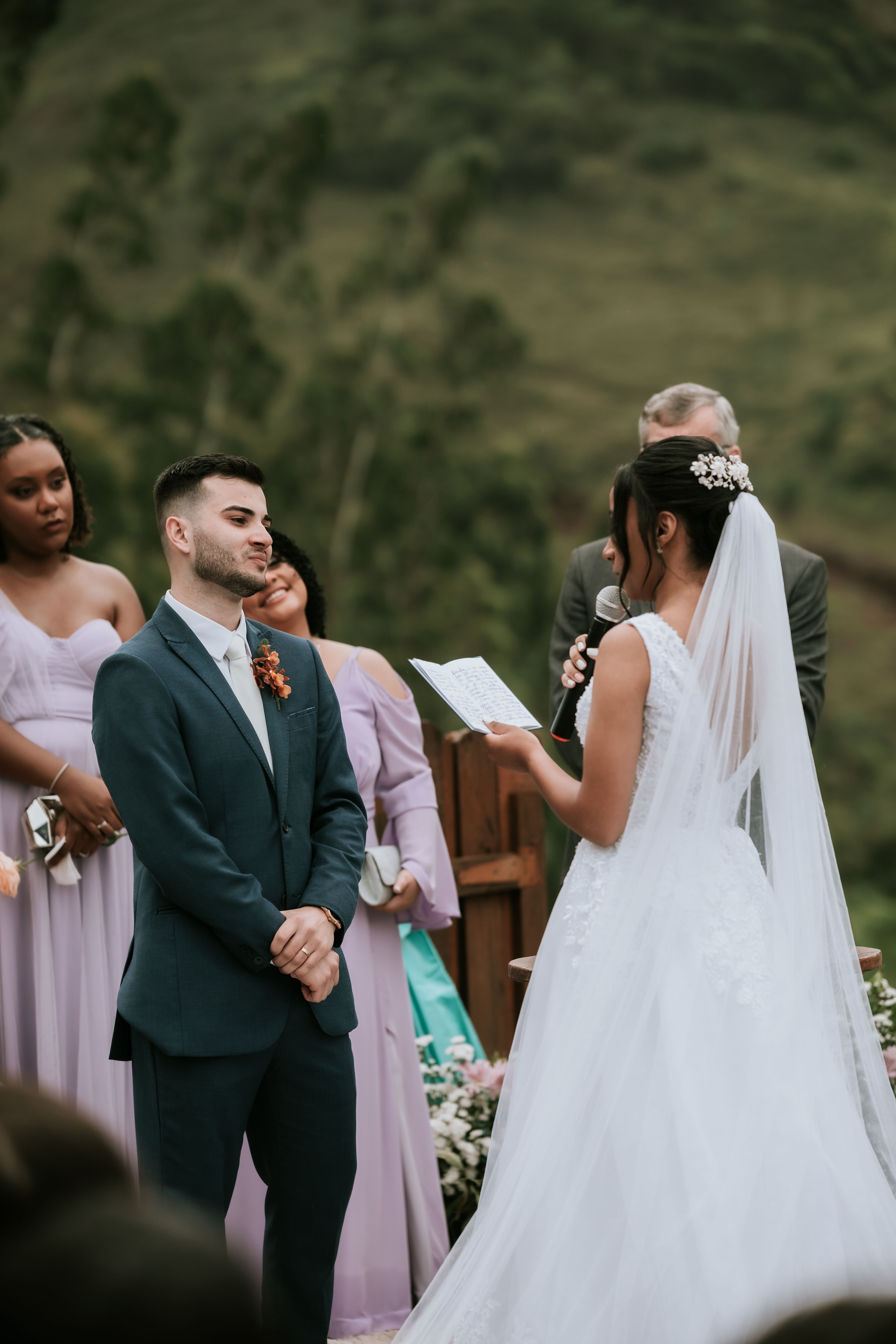 Wedding celebration with event professionals